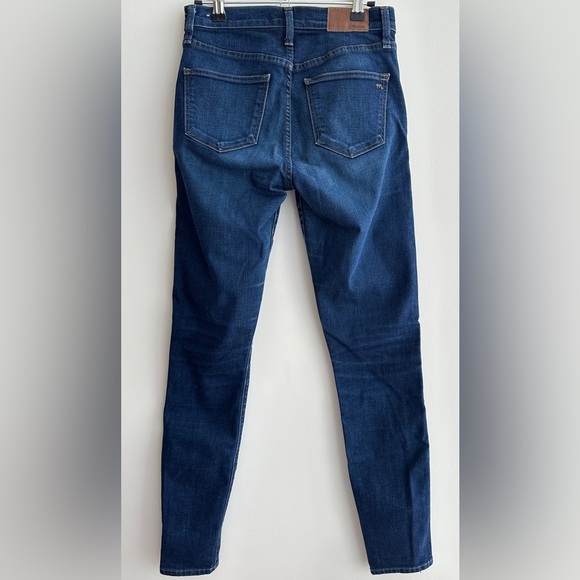 Madewell 10” High-Rise Dark Wash Denim Skinny Jeans, Size 26 - Picture 12 of 16